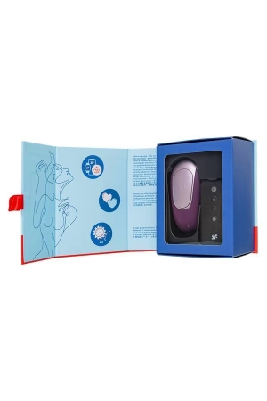 Вибратор для двоих Satisfyer Double Fun (приложение+пульт ДУ), фиолетовый
